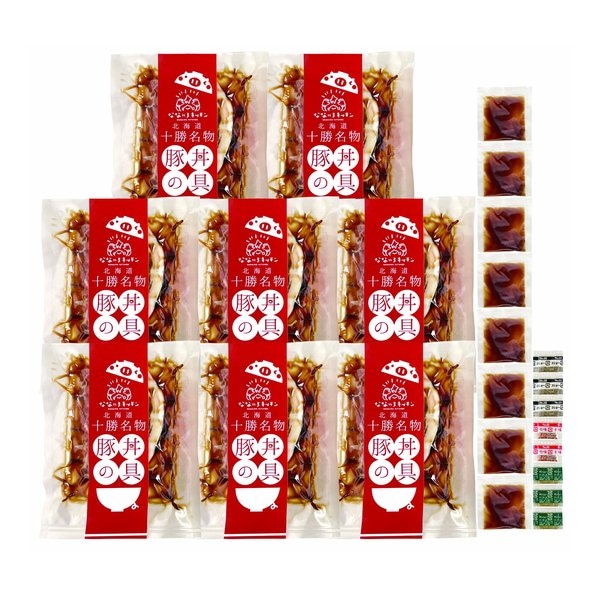 北海道産豚丼8食セット 3種の香辛料付 ZOA053363677