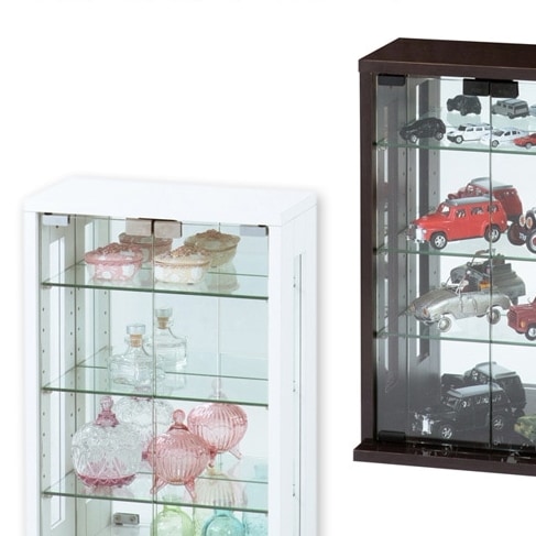 お気に入りのコレクションを美しくディスプレイ【卓上コレクションケース 縦型】