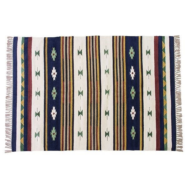 キリムラグマット/絨毯 [190cmx130cm] 長方形 ビスコース コットン TTR-106B