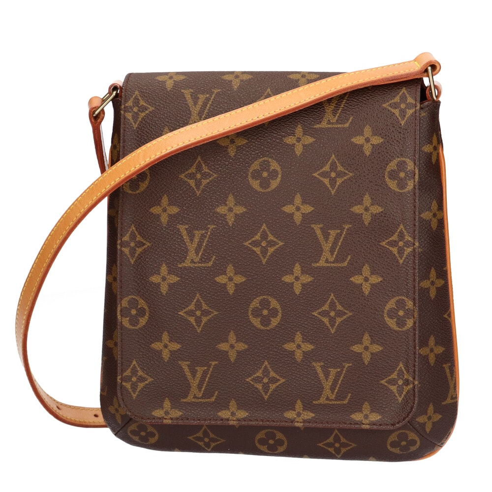 ルイヴィトン LOUIS VUITTON ミュゼットサルサ モノグラム ショルダーバッグ ブラウン レディース 中古