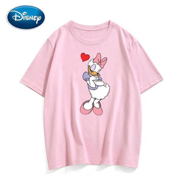 ディズニー Tシャツ スウィート デイジー ドナルドダ ピンク-デイジー-XXL 21 Donald Duck Daisy Duck hort-sleeved T-shirt ドナルド