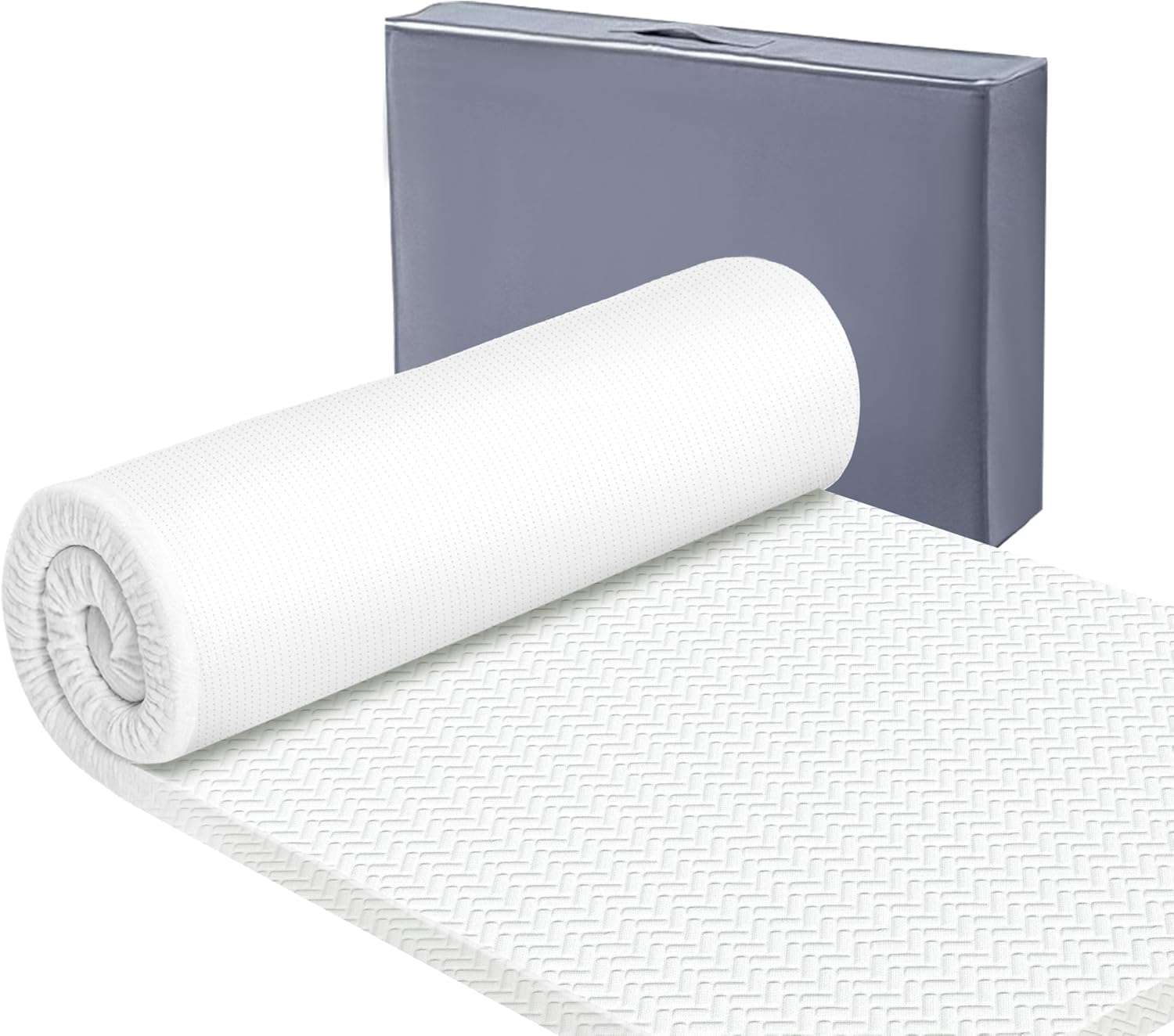 YOUZI 厚さ5cm マットレス シングル 高反発 ベットマット 硬さ180N 高密度 敷布団 抗菌防臭 洗えるカバー付き 圧縮梱包 97×195×5cm ホワイト 5,651円