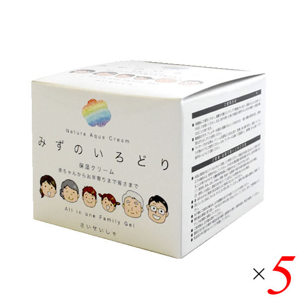彩生舎 ナチュールアクアクリーム みずのいろどり(保湿クリーム) 200g 5個セット
