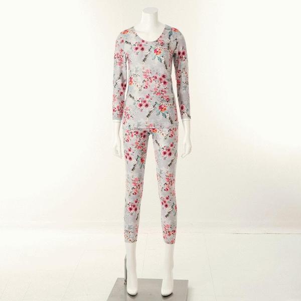 フラワー捺染女性肌着9分セットVLG6051SSG