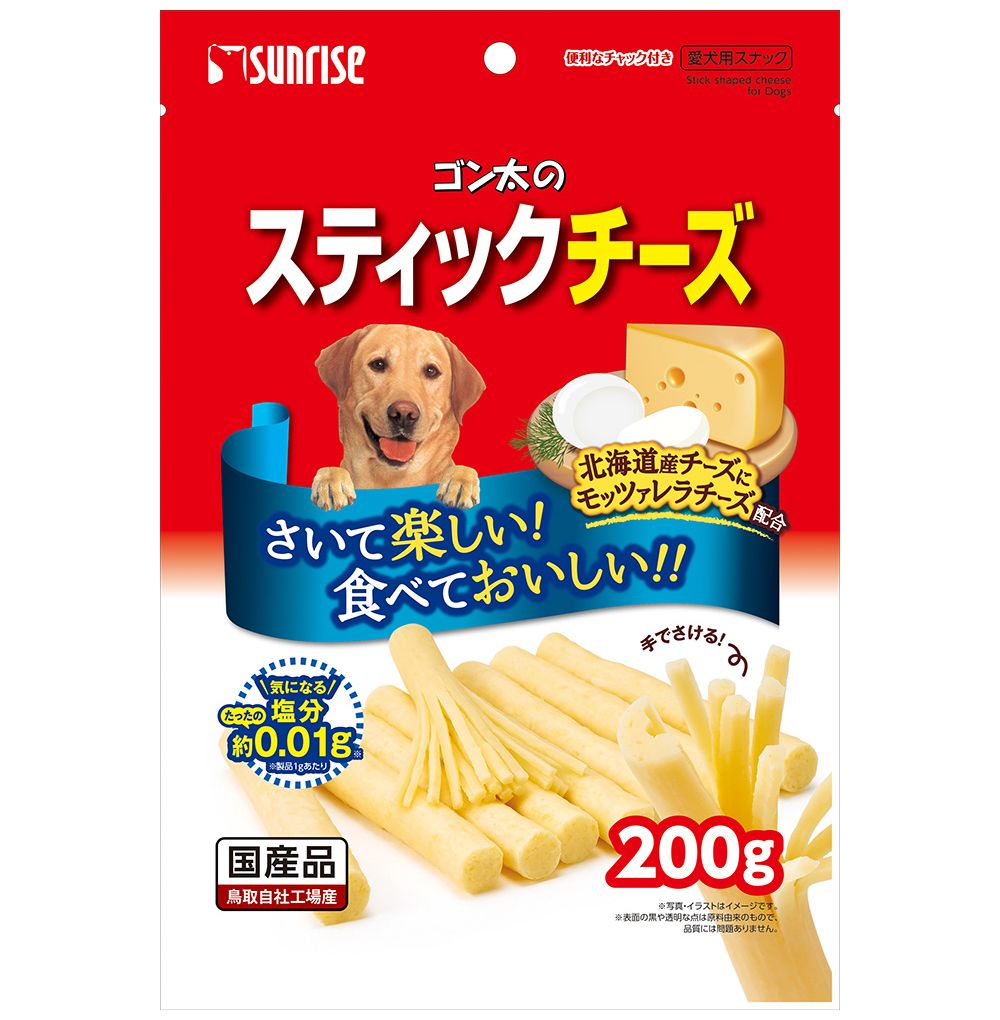 （まとめ買い）ゴン太のスティックチーズ 200g 犬用おやつ [x12]