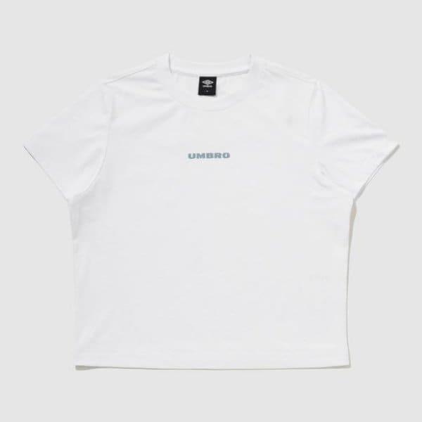 半袖Tシャツ TQT UQ122SRS17-WHT フレッシュレタリング ウーマンズ クロップ 半袖Tシャツ WHITE