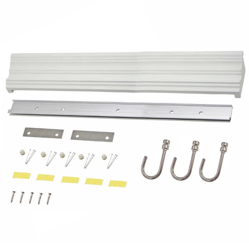 福井金属工芸　RAB65-W RAILSUN ANTIQUE ホワイト 65cm フック大　RAB65W