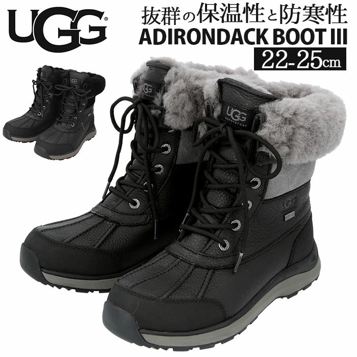 UGG ブーツ 通販 レディース 本革 シープスキン スノーブーツ 防水 おしゃれ 防寒 耐冷 滑りにくい あったか アグ ADIRONDACK BOOT III アディロンダックブーツ 109514