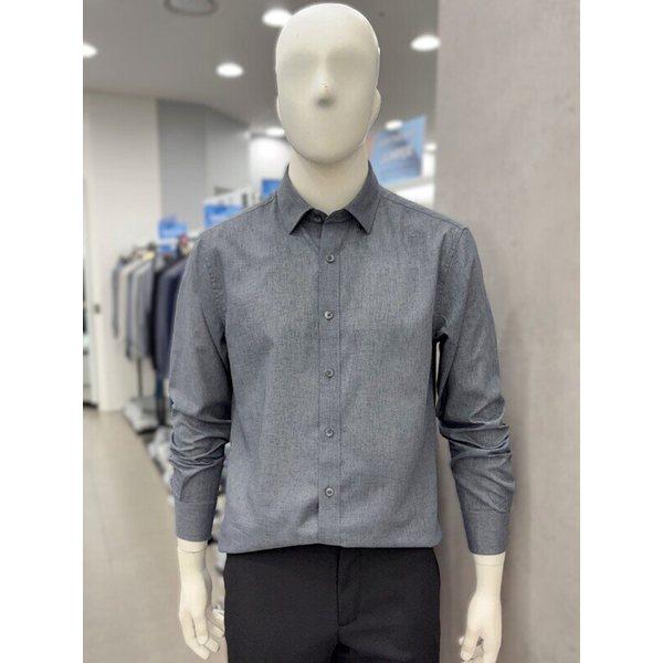 男性 LINEN リネン混紡 夏 長袖 カジュアルシャツ スーツ ワイシャツ 5色_JK