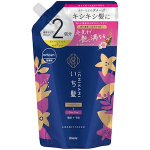 いち髪 【 ダメージリペア ＆ カラーケア 】 コンディショナー 大容量 詰め替え 660g ヘアケア ダメージケア 色落ち防止 メンズ レディース