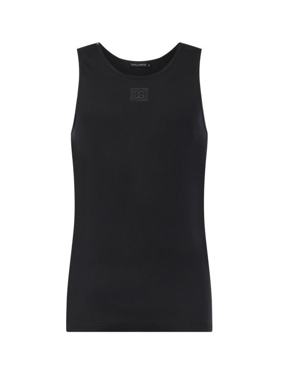 DOLCE & GABBANA Men Tunic Tops G8QG9Z FU7AVN0000 Black