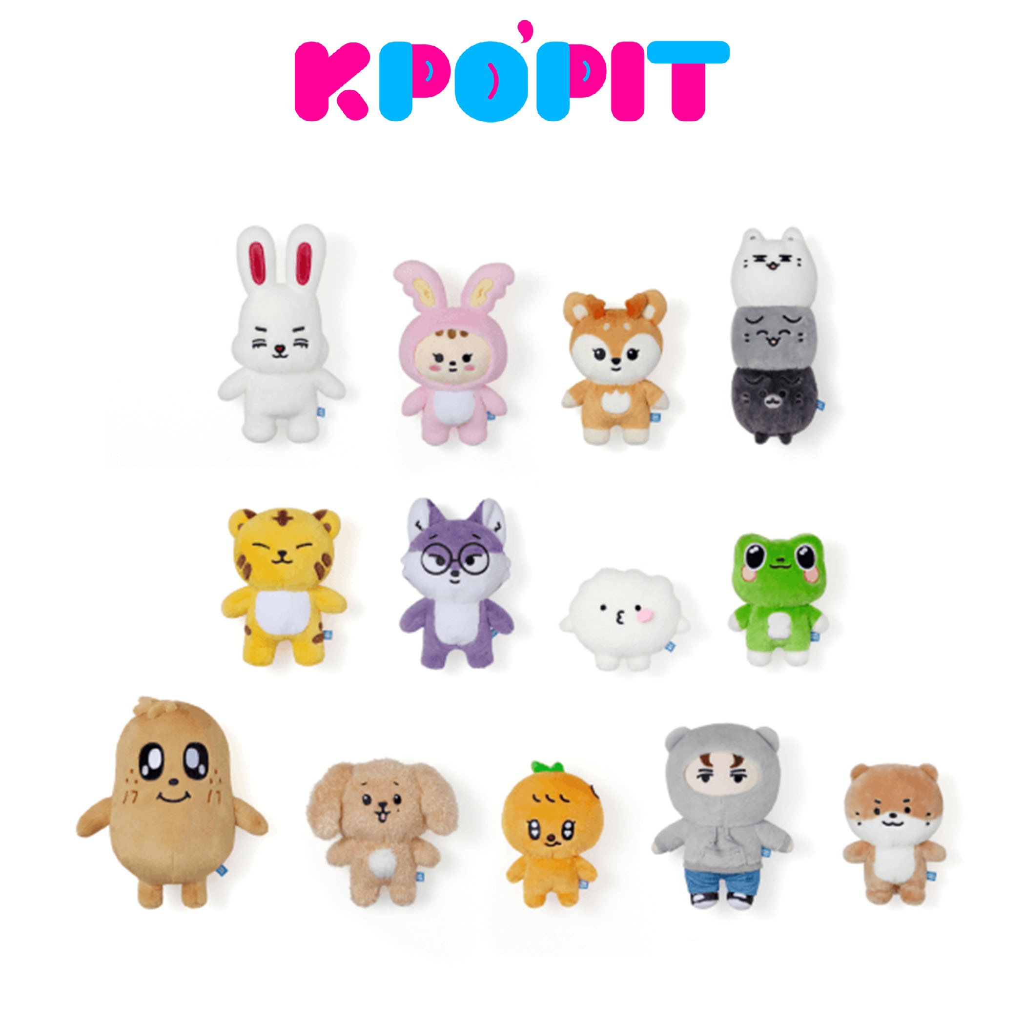 ファンミニョン 도원결의 グッズ4点セット 全4色！セット！ cloud doll 天使逃逸 熊妹 四分 mdd 普四