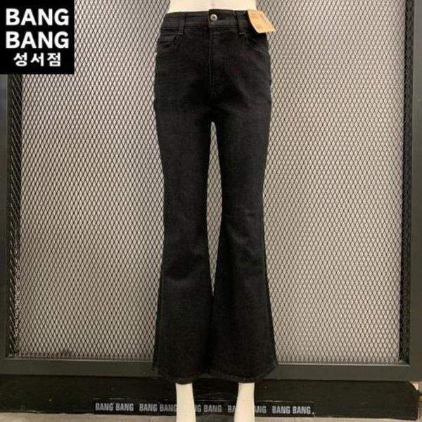 HC04 春の女性 ブーツカット インバンドスパン ブラックジーンズ FQM155_P419484842