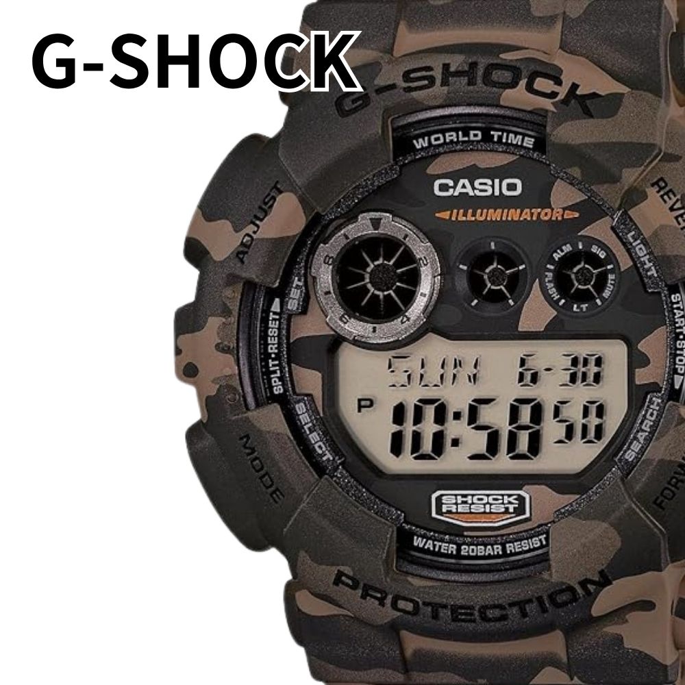 カシオ G-SHOCK ジーショック 腕時計 メンズ カモフラージュ 迷彩柄 デジタル ミリタリー タフネスウォッチ 20気圧防水 耐衝撃 ギフト プレゼント 男性 誕生日 記念日 海外モデル CAS