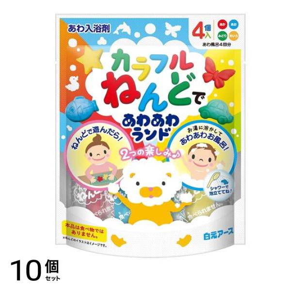 カラフルねんどであわあわランド 15g (×4個入) 10個セット