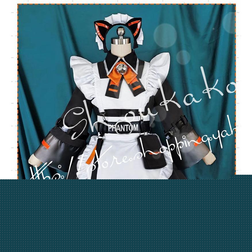 にじさんじ 彩虹社 NIJISAN vtuber 風Alban アルバーン・ノックス メイド服 コスプレ衣装 ウィッグ cos靴 演出服 cosplay 撮影 祭り 学園祭 文化祭 漫遊展-49