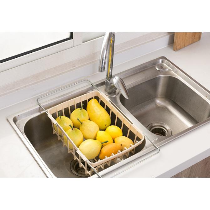 上品-販売中洗浄水槽水切り器具 キッチンウェア　水切り用　果物用水切り　野菜洗浄用水切り　伸び縮み可能