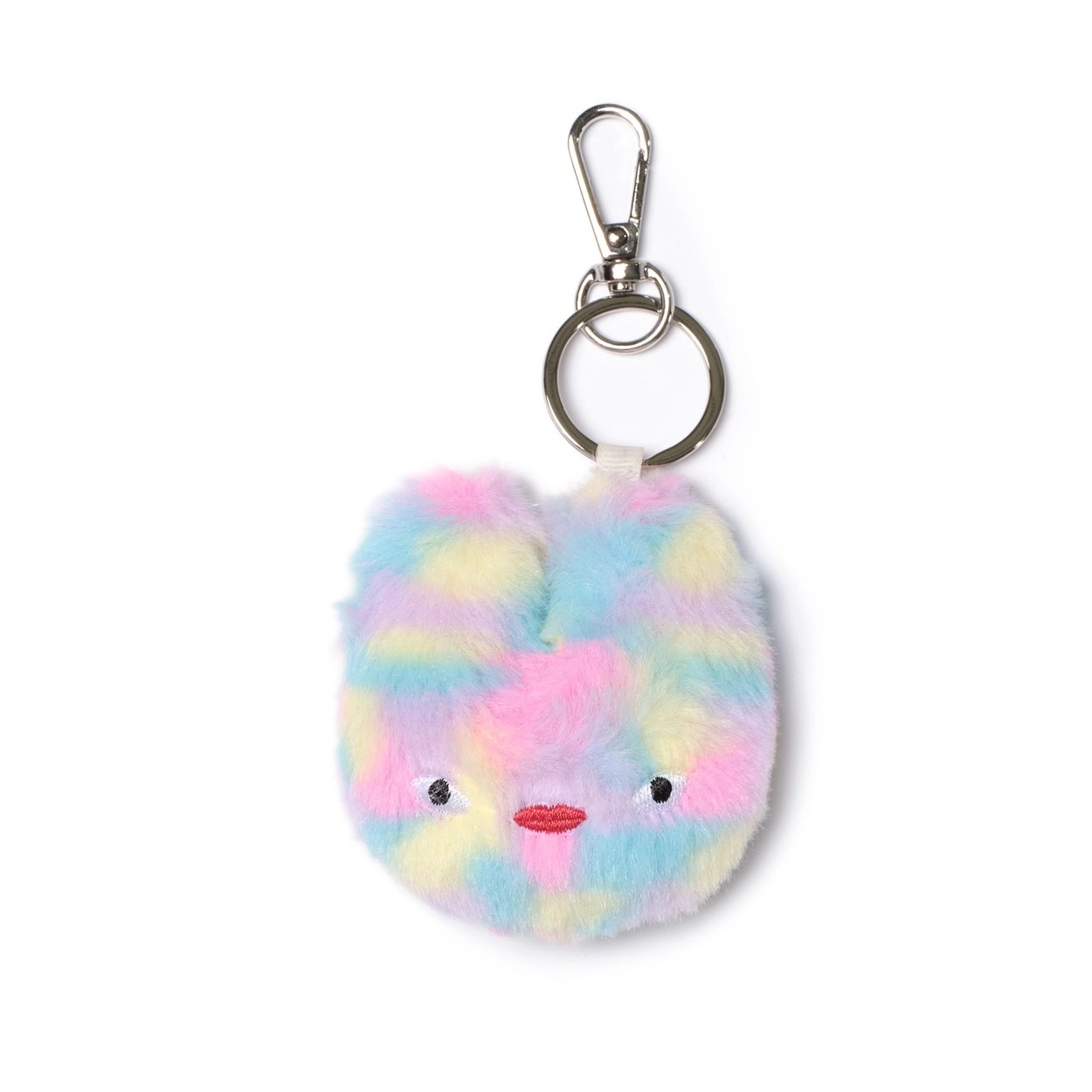 【正規品】「韓国人気」TOKIYOM ふわふわ ECO FUR RAINBOW ウサギ バッグチャーム キーリング キーホルダー キーチェーン バッグアックセサリー