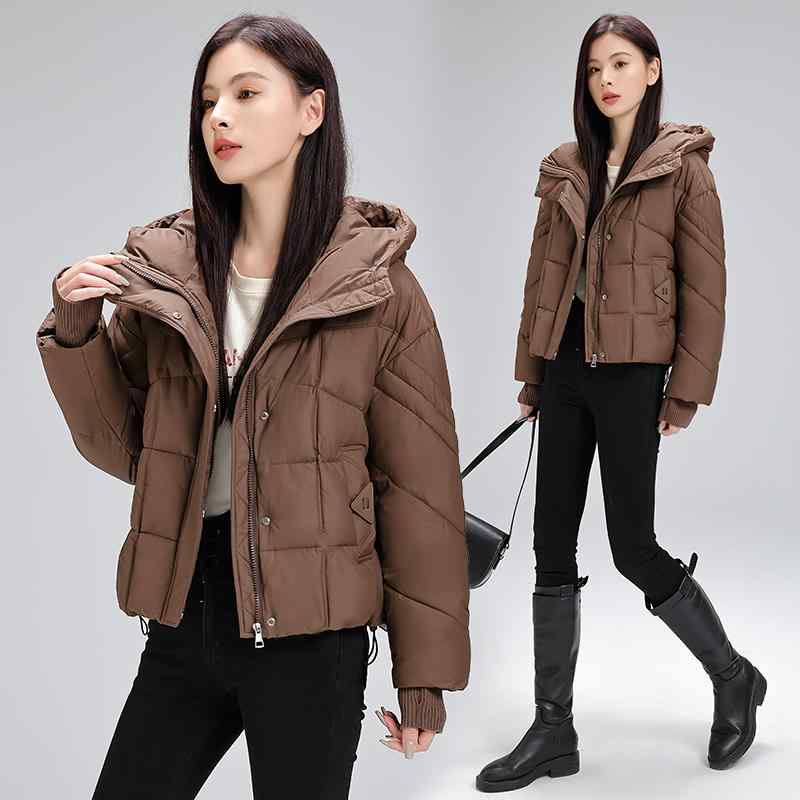 秋服 レディース ファッション オシャレ カワイイ シンプル 大人カワイイ 大きいサイズ 綿服 フード付き 冬 韓国ファッション スタイル コットン ジャケット カジュアル コットンコート ジャケット