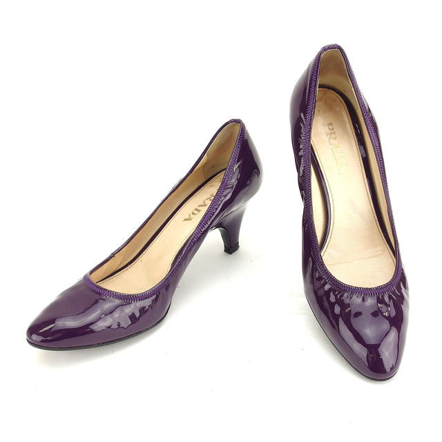 パンプス #36 パープル 中古
