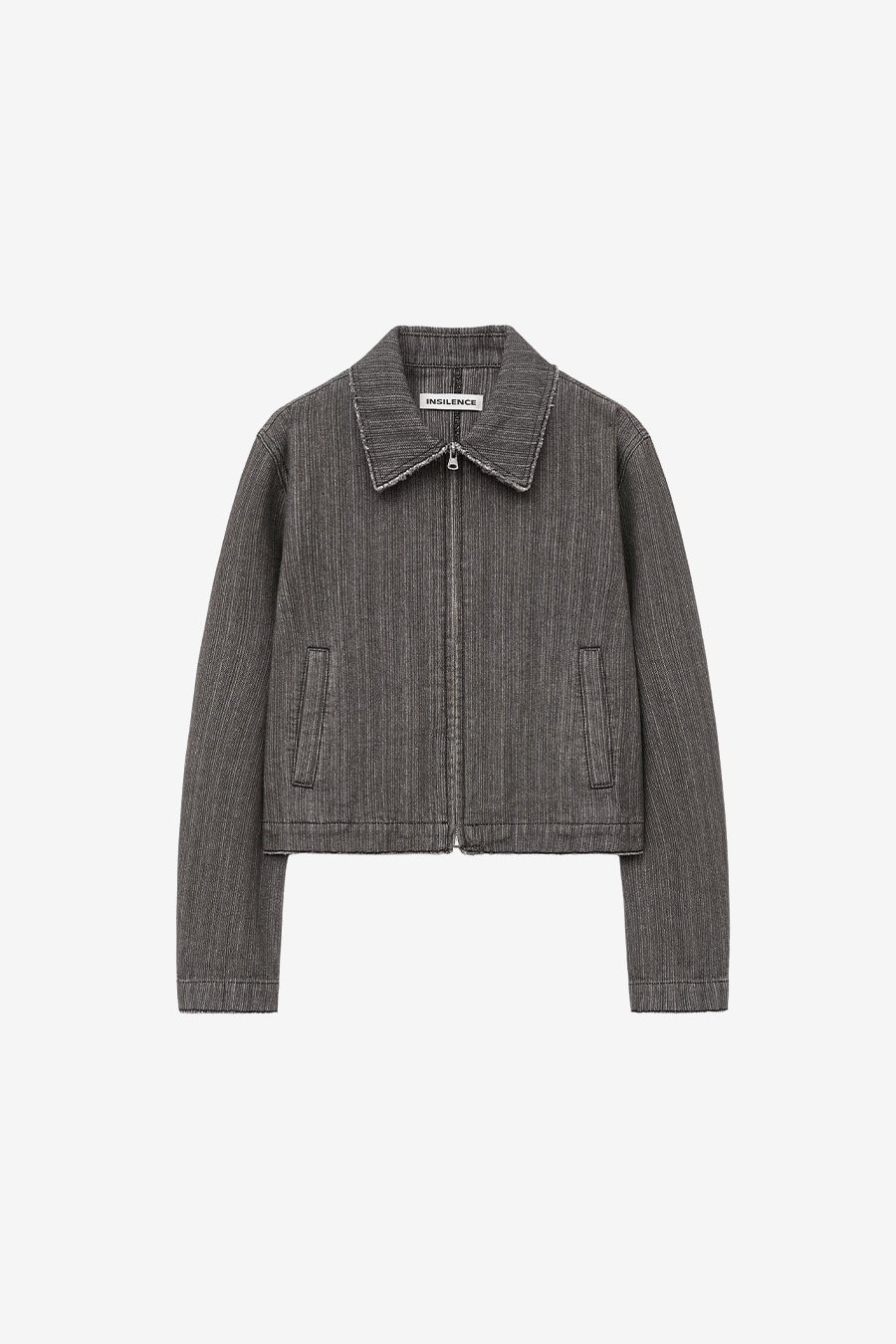 【INSILENCE】 SURFACE SLUB ZIP-UP JACKET : BROWN