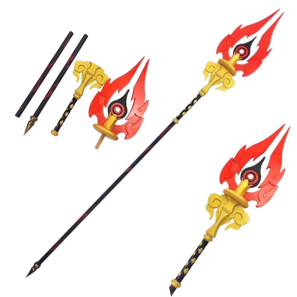 原神　護摩の杖(ごまのつえ) フータオ(胡桃)　武器　コスプレ道具 1.8m レプリカ　木　撮影道具　魈(しょう　鍾離　しょうり　　ハロウィン　げんしん　イベント　仮