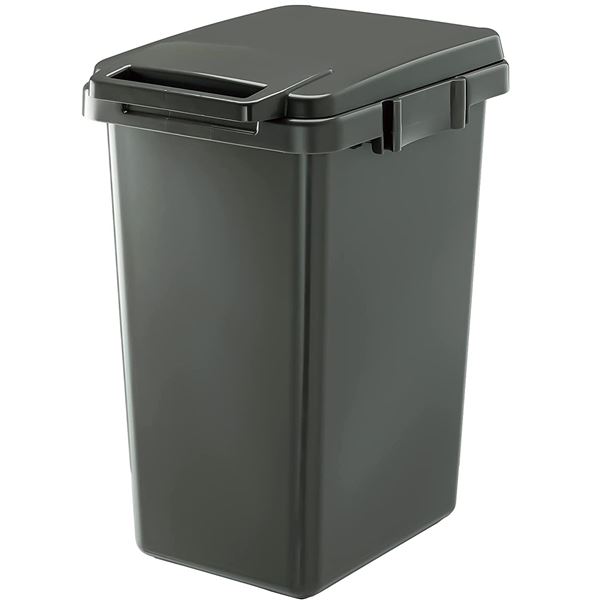 2個セットリス HOME＆HOME 片手で開く連結ダストボックス45J 47L ダークグレー GBBE142