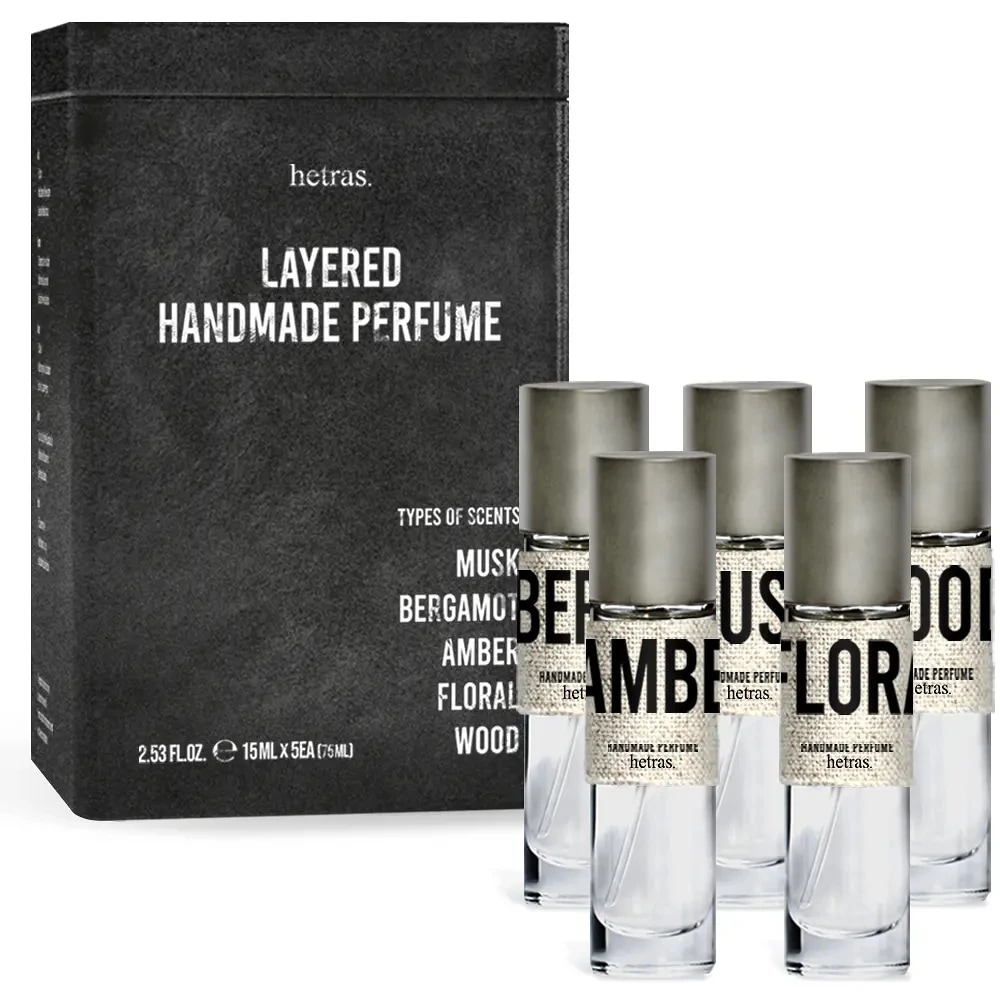 レイヤードハンドメイドパフュームセット（15ml×5個）