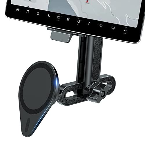 enGMOLPHY 【Teslaモデル3/X/Y/S専用】强磁力マグネット式車載スマホホルダー センターコンソールスクリーン用 [ネック伸縮調整可能] 360度回転 MagSafe対応テスラモデル 3アクセサリー