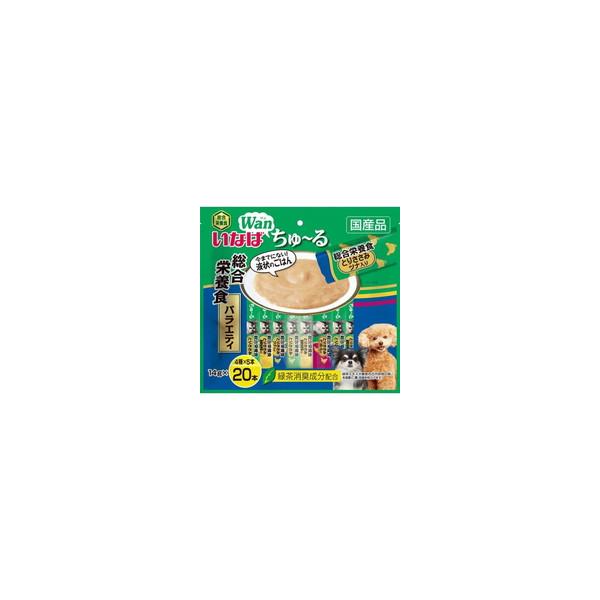 【1ケース】【お取り寄せ対象品】いなば Wanちゅ～る 総合栄養食 とりささみ バラエティ(14g*20本)[ちゅ～る] *16個