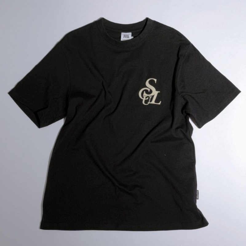 SCULPTOR Flocking Symbol Logo Tee Black