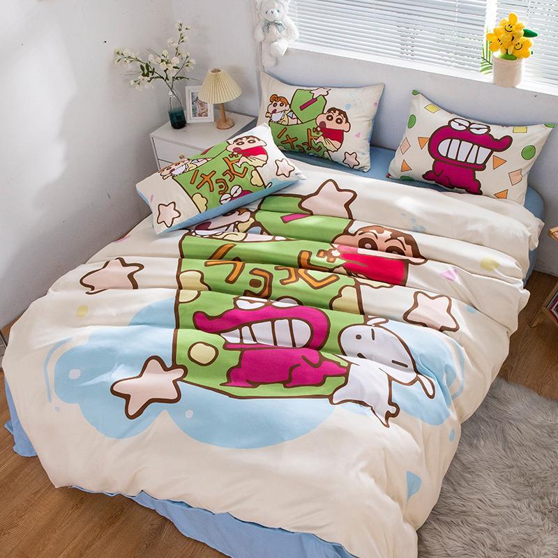 peng-shop[8月の大上新]四子供寝具四点セット学生寮シーツ三点セット布団カバー漫画