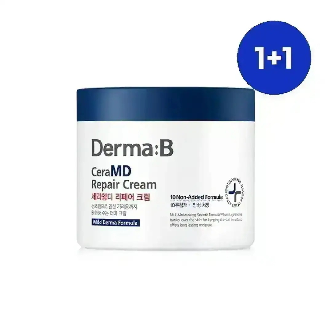 【SET】 ダーマB セラMDリペアクリーム, 430ml, 2本セット / 乾燥 かゆみ 鎮静 クリーム 大容量 Derma:B ダーマビー 韓国ボディケア 独自開発技術 バリア