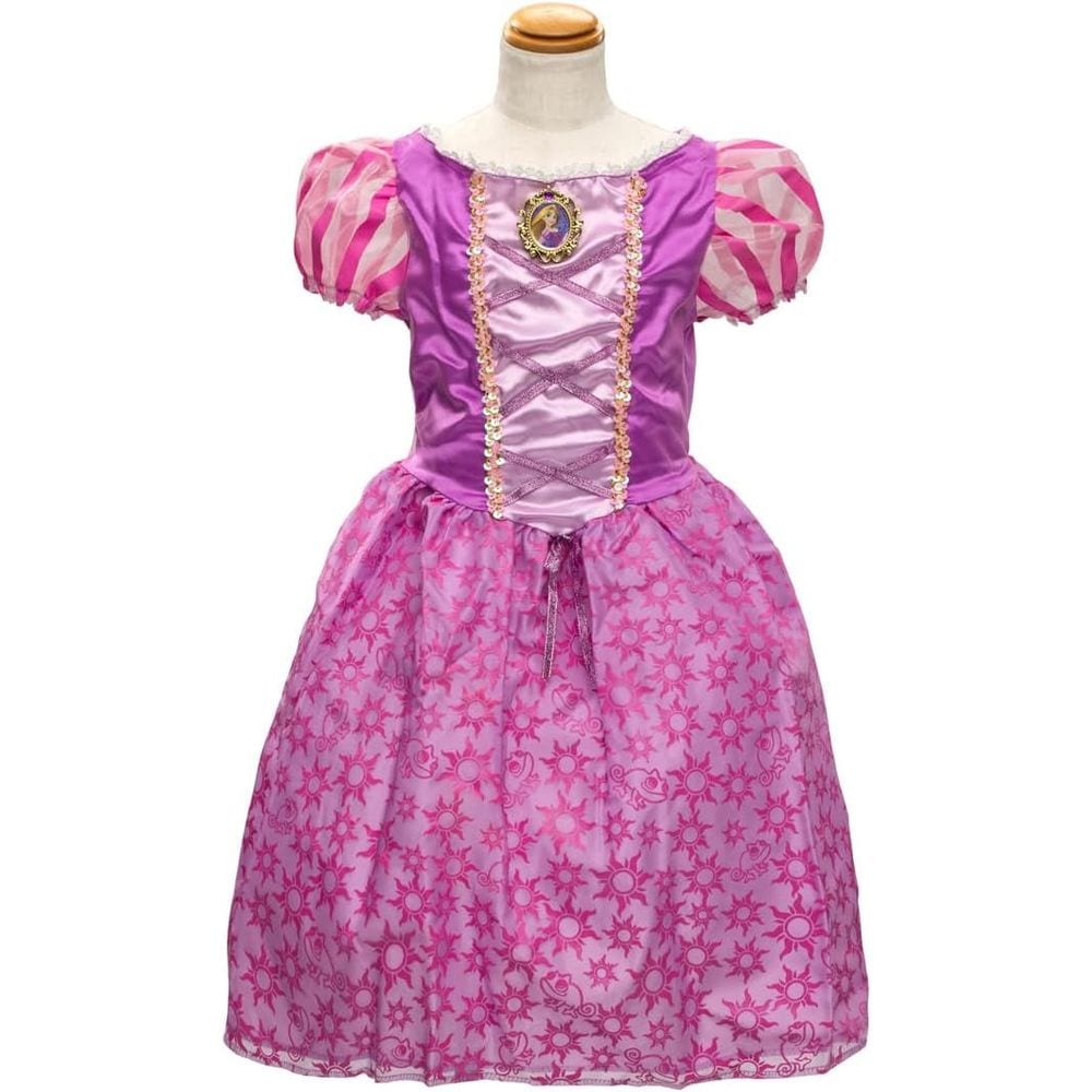 キッズコスチューム ディズニープリンセス キラキラおしゃれドレス ラプンツェル 100cm-110cm 3歳以上