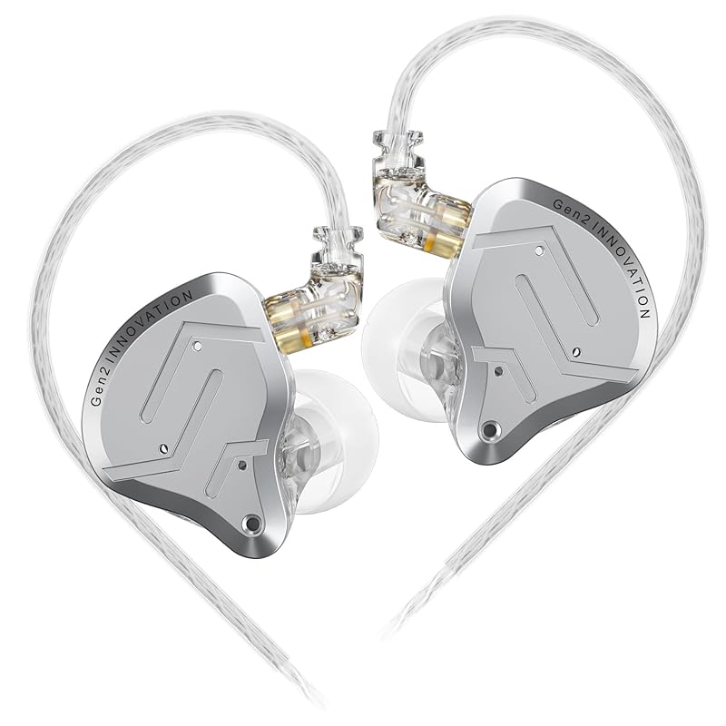 即納:KZ ZSN PRO 2インチ型HiFiイヤホン デュアルドライバー 1BA+1DD ハイブリッドドライバー IEMベース ステレオサウンドイヤホン インイヤー 快適なノイズアイソレーションヘッ