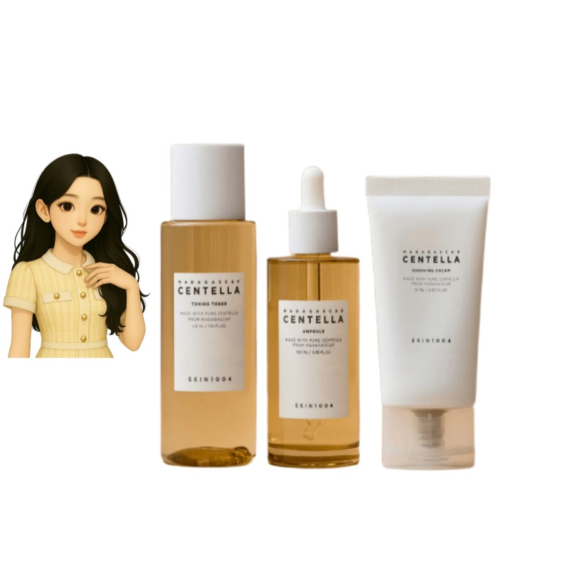 [鎮静ケア3種] センテラ トーニングトナー 210ml + センテラ アンプル 100ml + スージングクリーム 75ml セット 高保湿 韓国コスメ