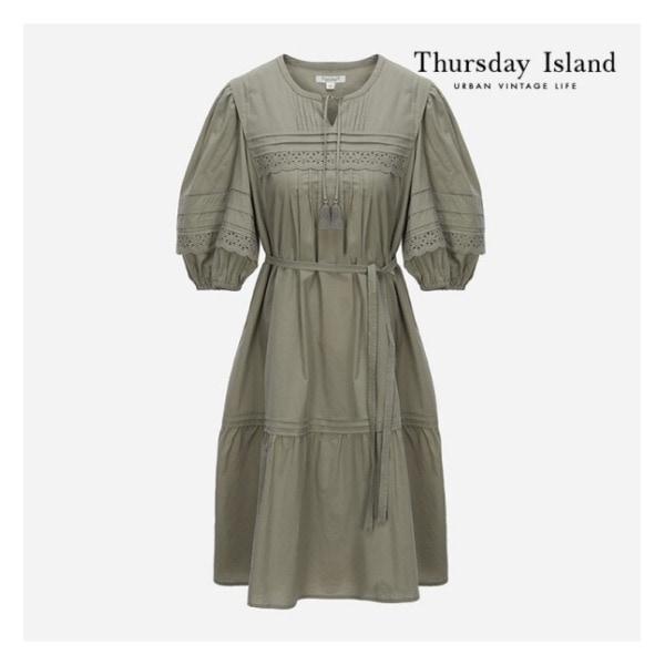 Thursday Island レース ピンタック ブロック ワンピース(T224MOP234W)