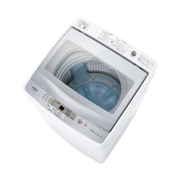 洗濯機 アクア 7KG AQUA AQW-GS70H(W) 簡易乾燥機能付き洗濯機 (洗濯7.0kg