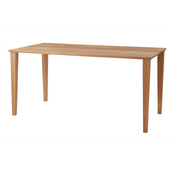 シンプルで美しいオークの日本製ダイニングテーブル 150cm幅 北欧 インダストリアル ダイニングテーブル ダイニング キッチン ダイニングキッチン