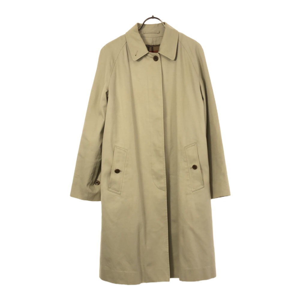 バーバリーズ ブルーレーベル 90s 三陽商会 オールド ステンカラーコート 38 ベージュ Burberrys BLUE LABEL 比翼ボタン BLUE LABEL レディース