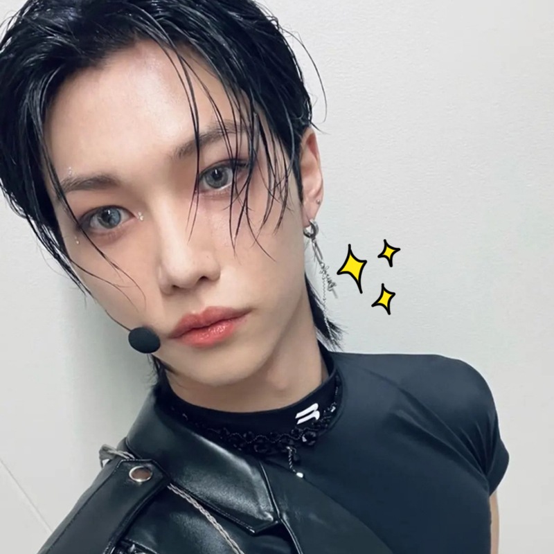 straykids フィリックス 着用 ピアス[NANAPIERXING]Chain Signature Drop One Touch Ring Earrings