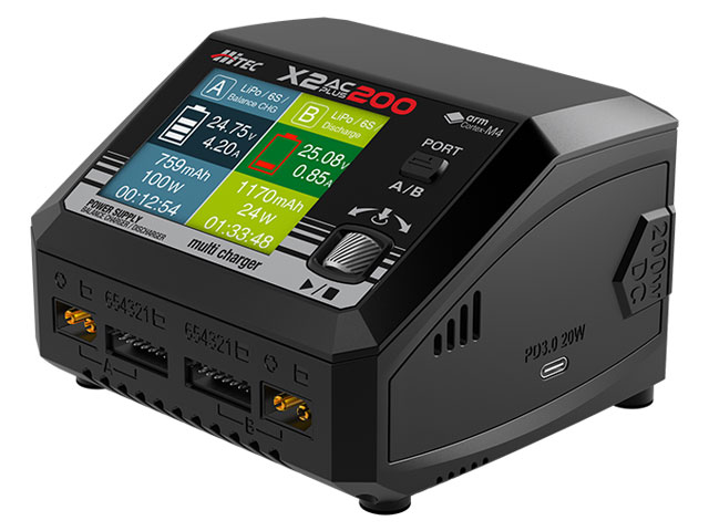 ハイテックマルチプレックスジャパン 【再生産】Multi Charger X2 AC PLUS 200【44348】 ラジコン用充電器 H 44348 X2 AC PLUS 200