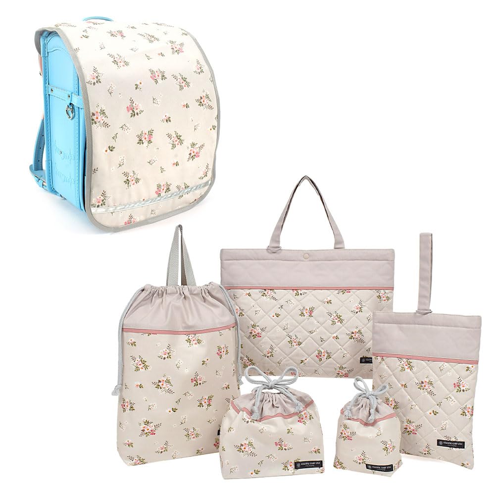 COLORFUL CANDY STYLE 入園入学6点セット レッスンバッグ シューズケース 巾着 体操服袋 お弁当袋 コップ袋 小物入れ ランドセルカバー 女の子 かわいい