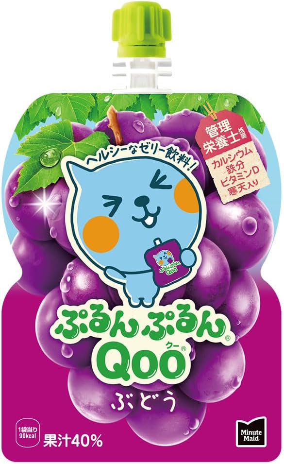 コカ・コーラ ミニッツ メイド ぷるんぷるんQoo ぶどう 125gパウチ×30袋
