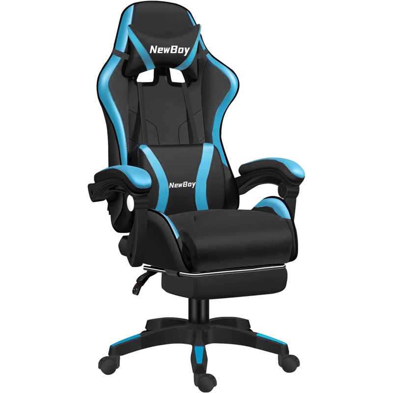 ゲーミングチェア オットマン付き ゲームチェア 連動アームレスト リクライニングチェア パソコンチェア 高級PUレザー ハイバック ランバーサポート（ GTBoy / OSATA / NEWBOY ）