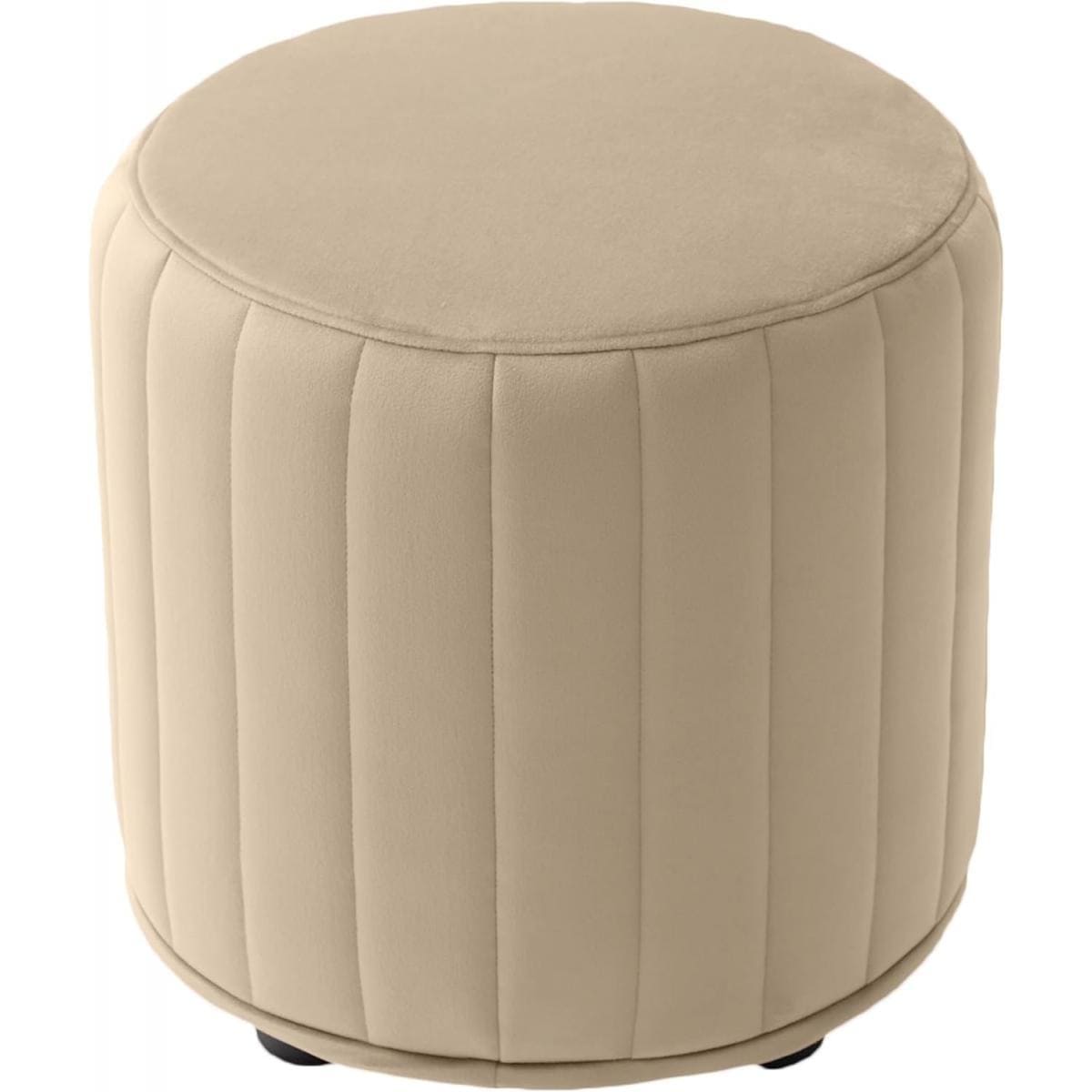 【I】セルタン 丸型 スツール オットマン グレージュ くすみカラー サイドテーブル CELLUTANE 【受注生産品】A1239a-a-719BE【代引不可/沖縄・離島不