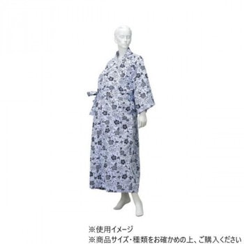神戸生絲　婦人ガーゼねまき（ラグラン袖/特大）特大 No.69 ネイビー