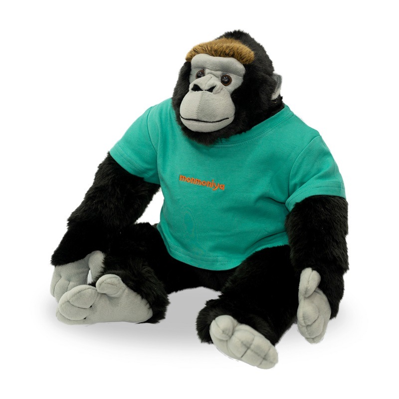 ゴリラ ぬいぐるみ ミント色 Tシャツ
