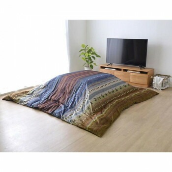 こたつ布団カバー 長方形 ファスナータイプ ギャッベ柄 約215x295cm マルチ 5193959