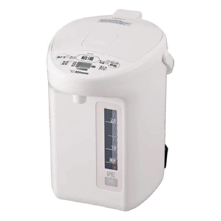 象印 ZOJIRUSHI 電気ポット CV-TF30-WA VE電気まほうびん 3.0L 優湯生（ゆうとうせい）マイコン沸とうホワイト